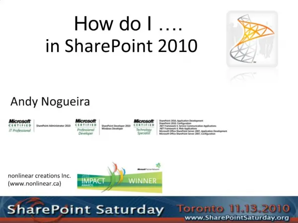 How do I.. SharePoint 2010