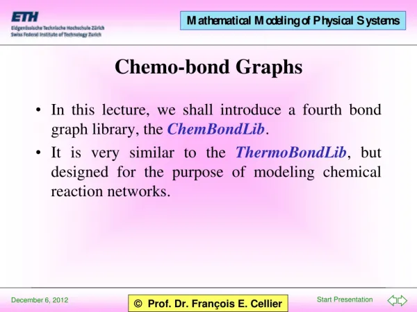 Chemo-bond Graphs