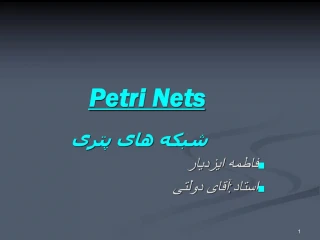 Petri Nets - slide 1