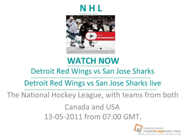 detroit red wings vs san jose sharks on live