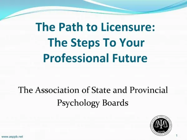 The Path to Licensure: The Steps To Your Professional Future