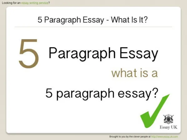 5 Paragraph Essay - What Is It?