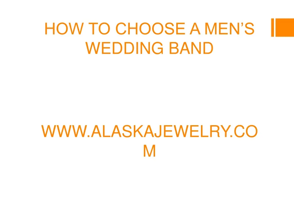 how to choose a men s wedding band
