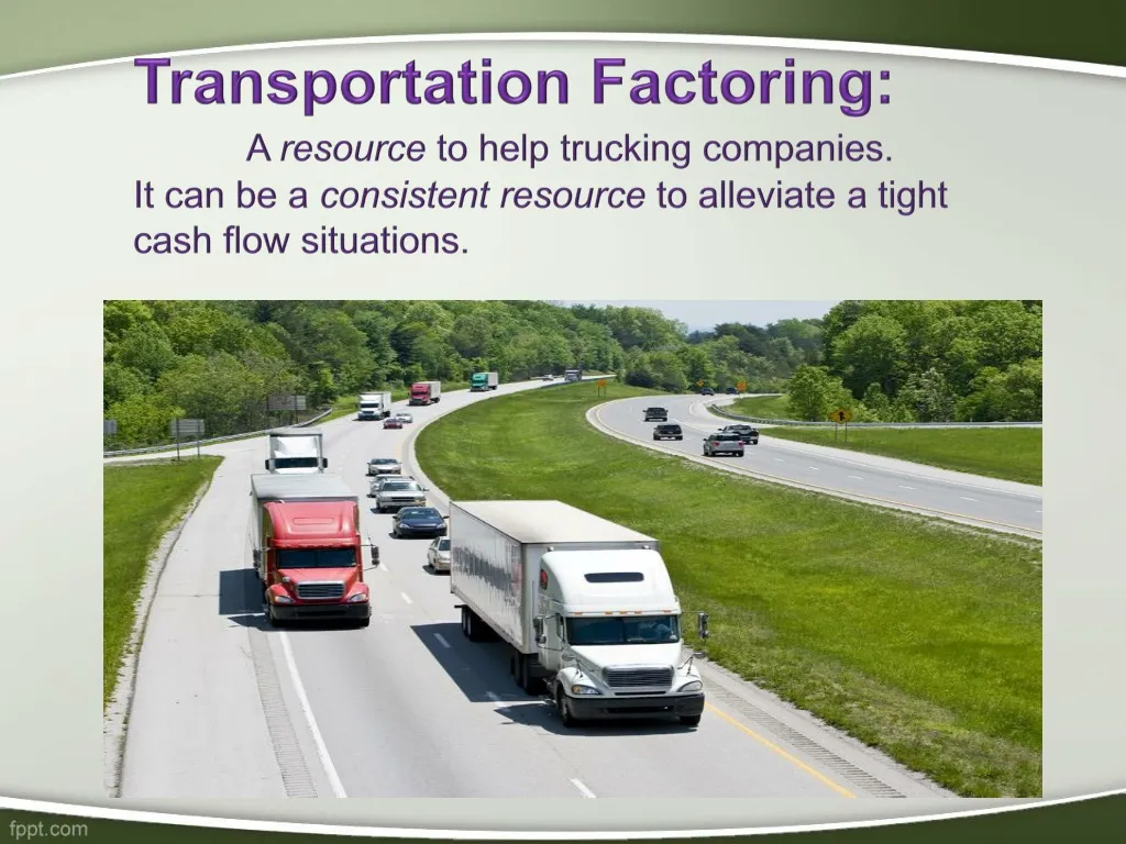 transportation factoring a resource to help