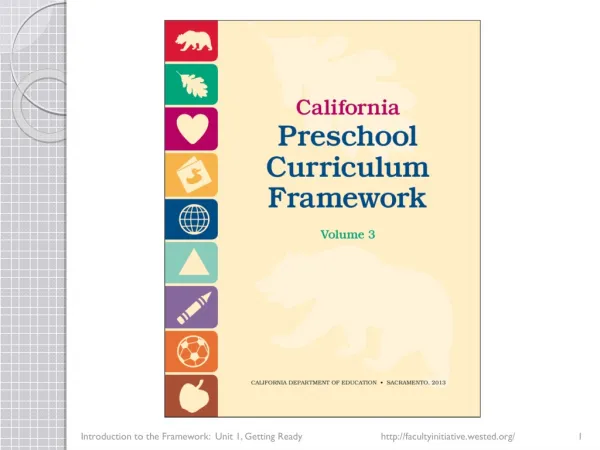 California Preschool Curriculum Framework, Volume 3