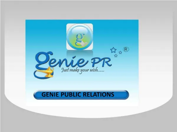 Genie Public Relations Agency Delhi