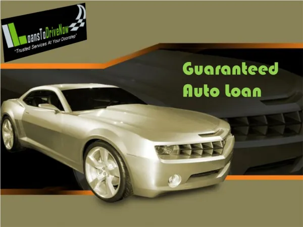 Guaranteed Car Finance Dealers For New And Used Cars