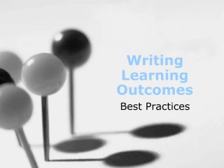 Writing Learning Outcomes - slide 1