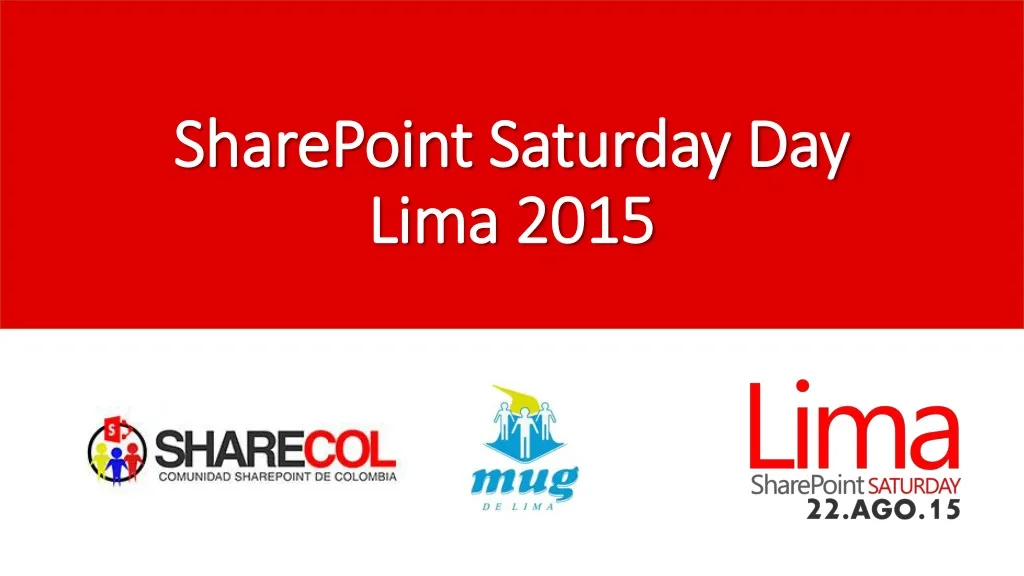 sharepoint saturday day lima 2015