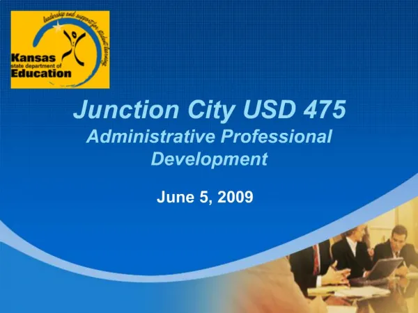 Junction City USD 475 Administrative Professional Development