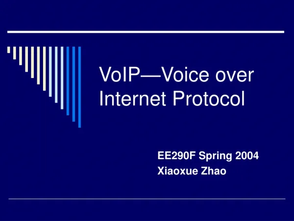 VoIP-Voice over Internet Protocol.ppt