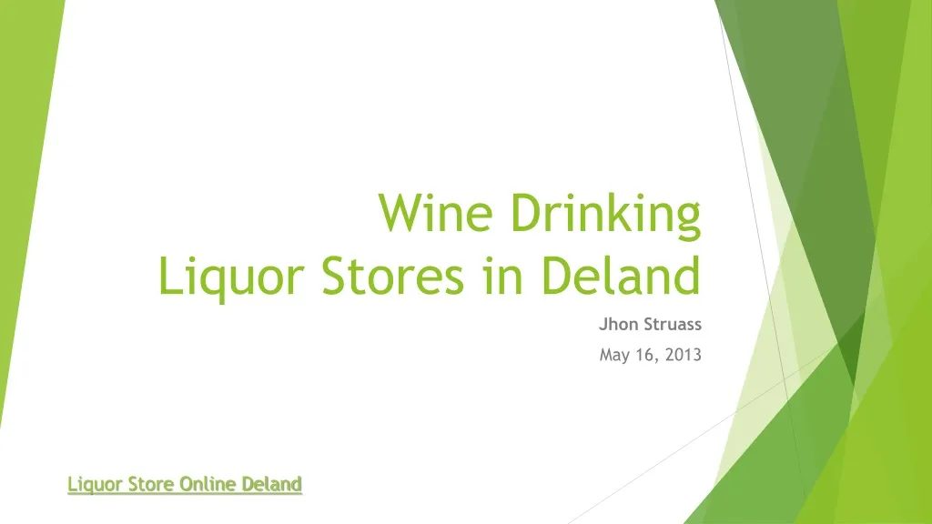 wine drinking liquor stores in deland