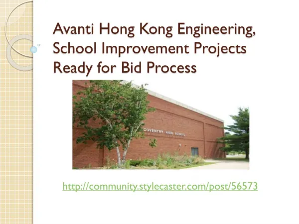 Avanti Hong Kong Engineering - School Improvement Projects R