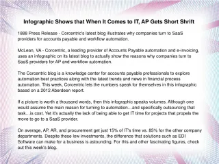 Infographic Shows that When It Comes to IT - slide 1