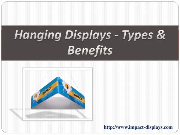 Hanging Displays -Types & Benefits