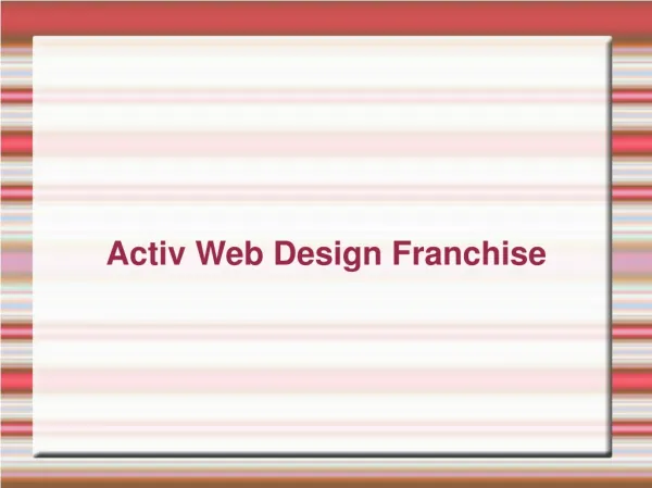 Activ Franchise | Activ Web Design Franchise