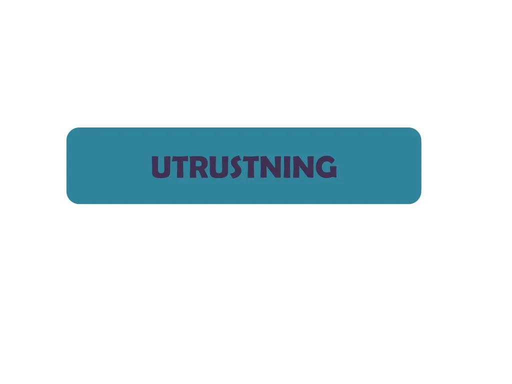 utrustning