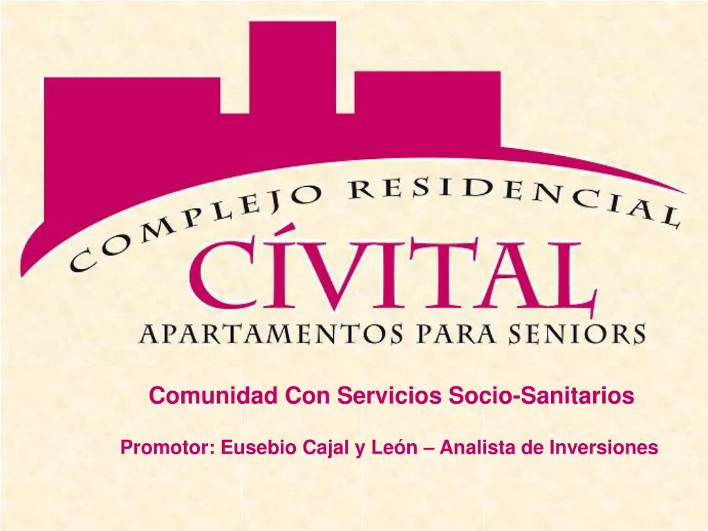 comunidad con servicios socio sanitarios promotor