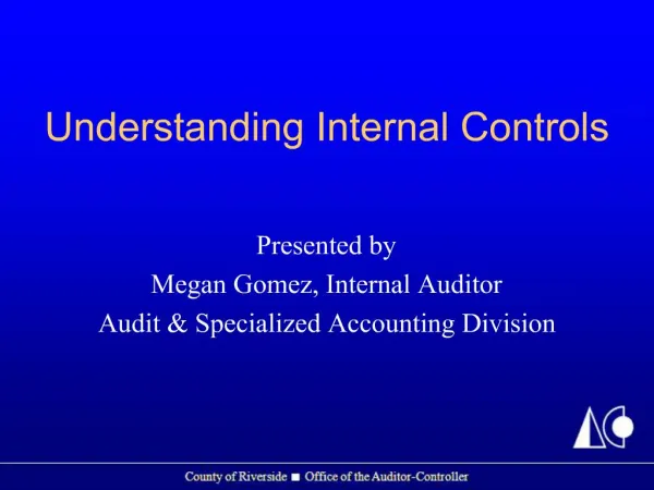 Understanding Internal Controls