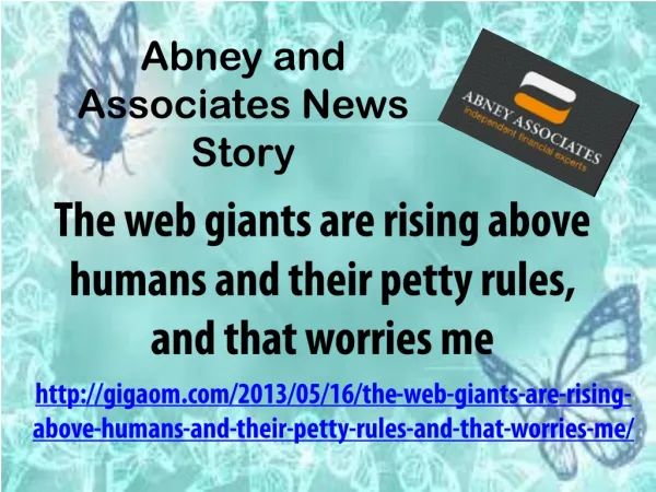 Abney and Associates News Story: The web giants are rising a