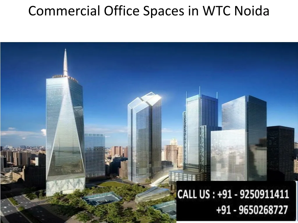 commercial office spaces in wtc noida