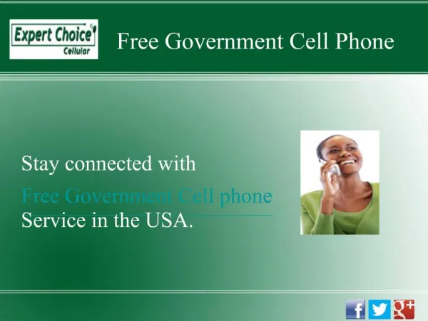 Stay Connected With Government Cell Phone service!