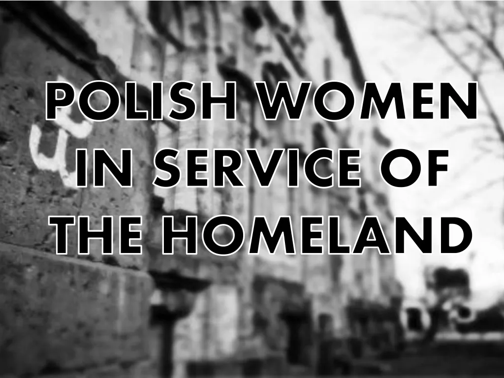 polish women in service of the home land