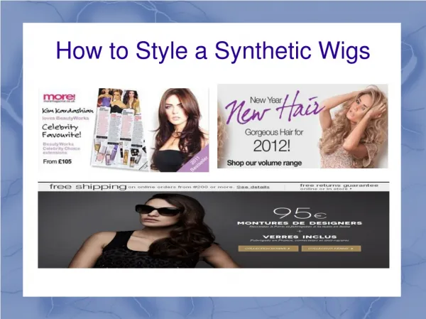 How to Style a Synthetic Wigs