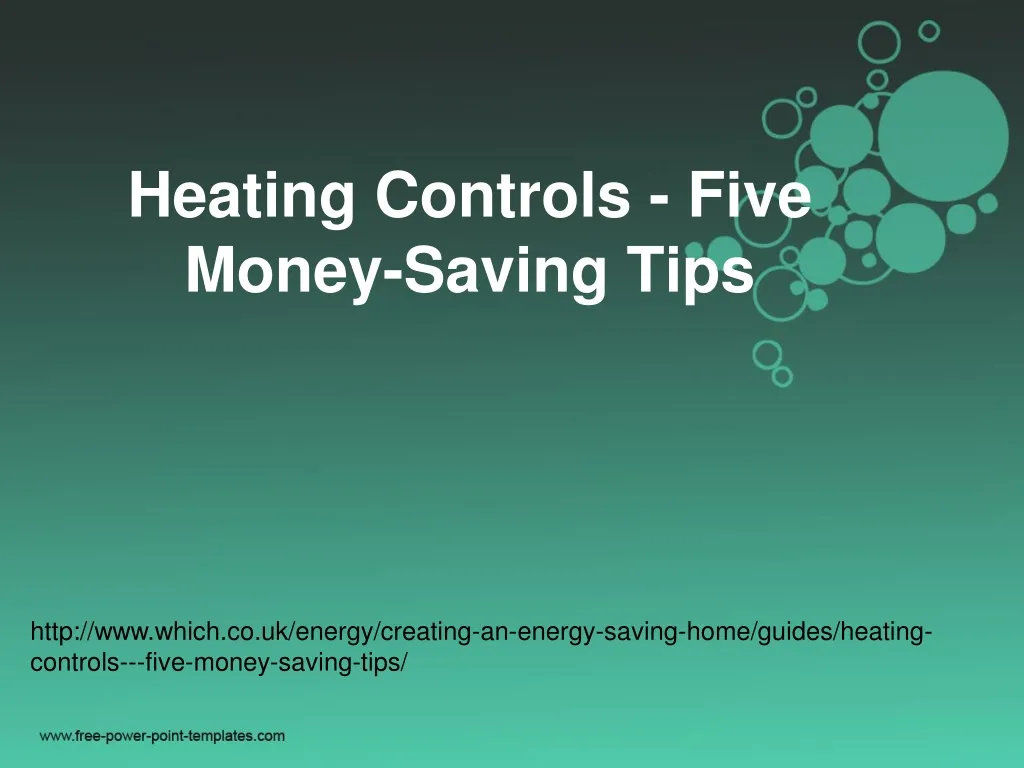 heating controls five money saving tips