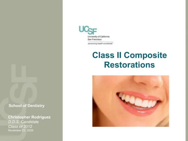 Class II Composite Restorations