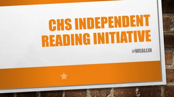 Chs independent reading initiative