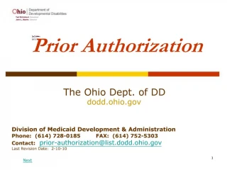 Prior Authorization - slide 1