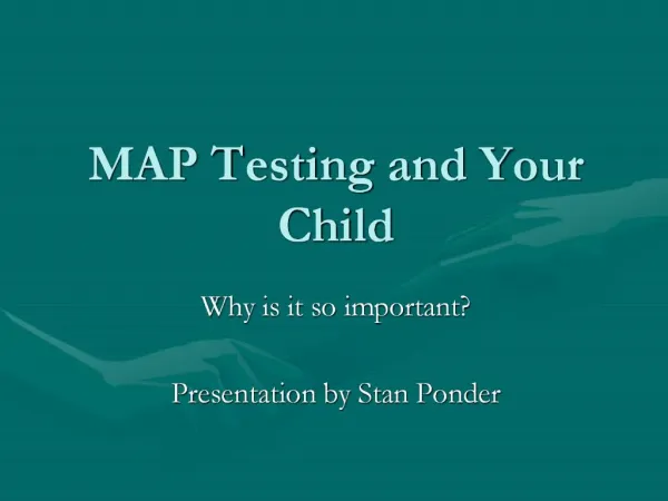 MAP Testing and Your Child
