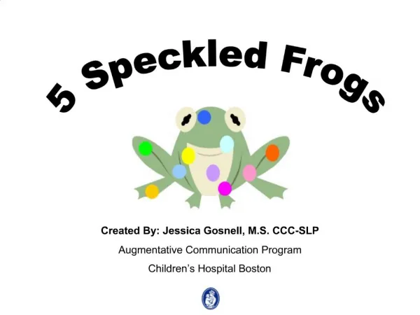 Speckled Frogs PowerPoint