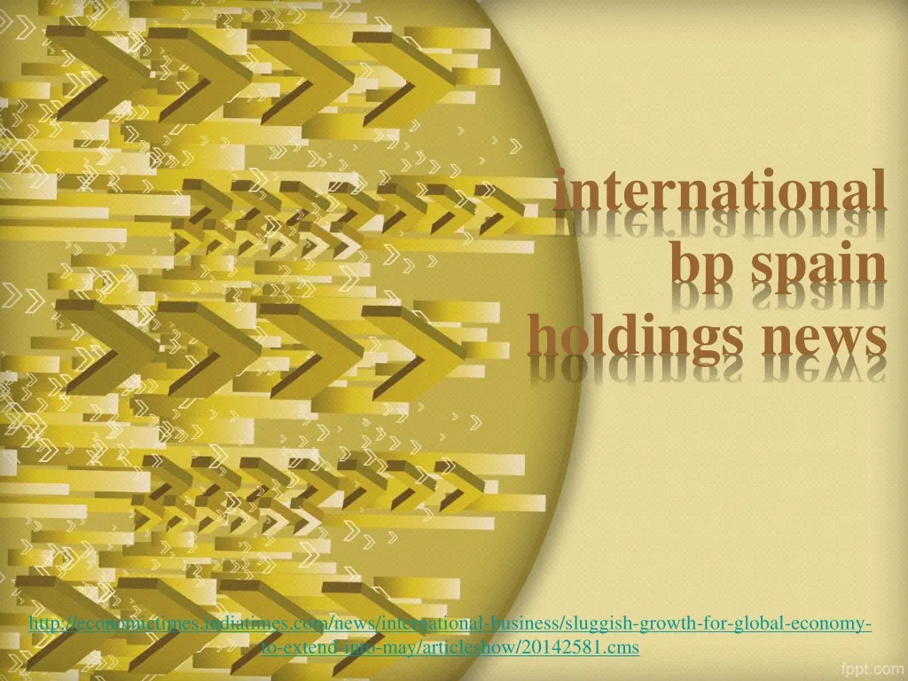 international bp spain holdings news