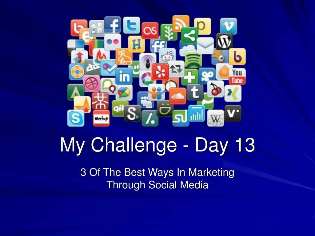 my challenge day 13