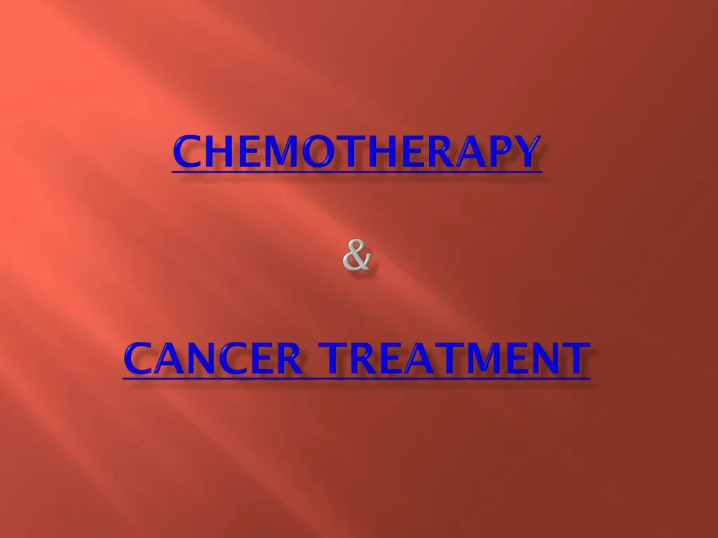 chemotherapy cancer treatment