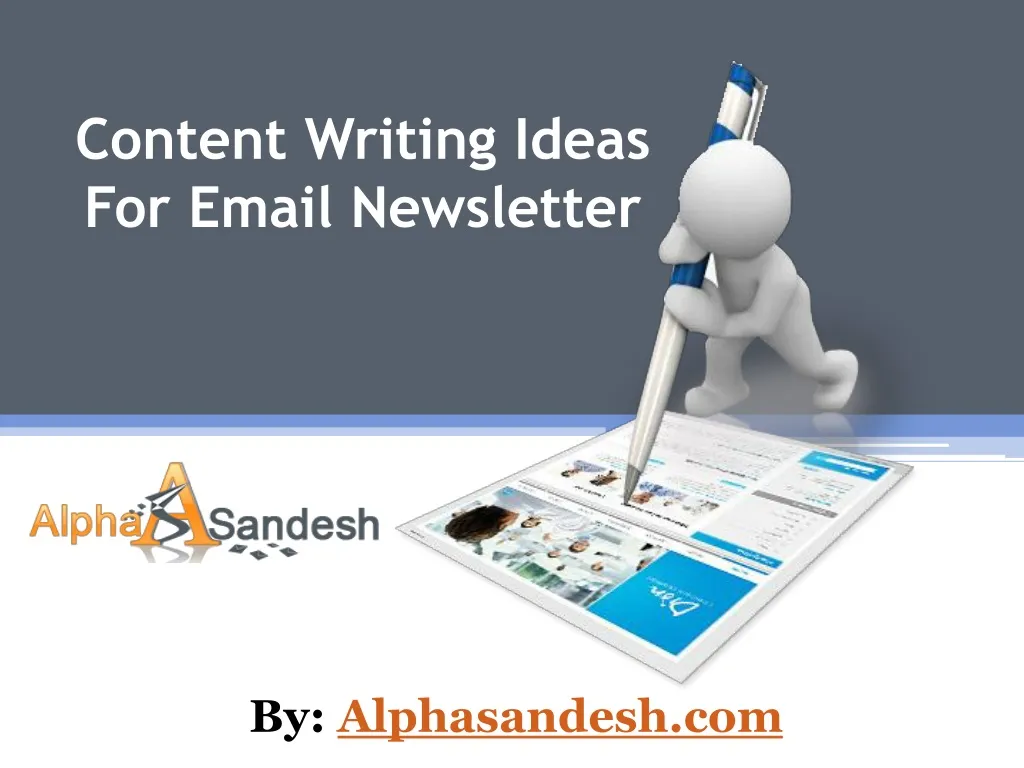 content writing ideas for email newsletter