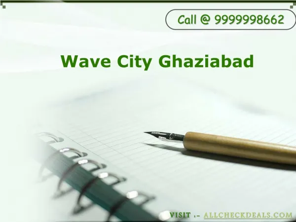 Wave City Ghaziabad, High-Tech Apartments in Ghaziabad