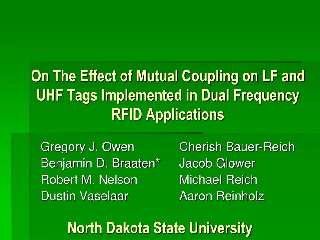 on the effect of mutual coupling on lf and uhf tags implemented in dual frequency rfid applications