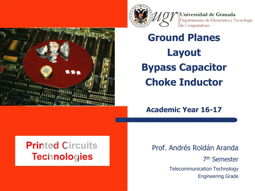 ground planes layout bypass capacitor choke inductor academic year 1 6 17