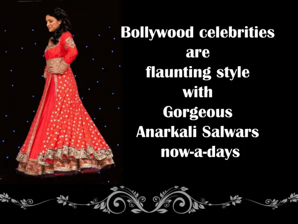Go Celebrity Style With Anarkali Suits online