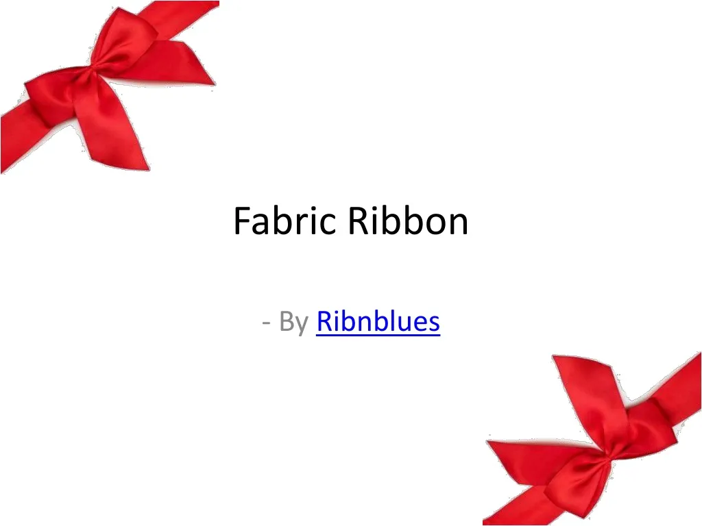 fabric ribbon