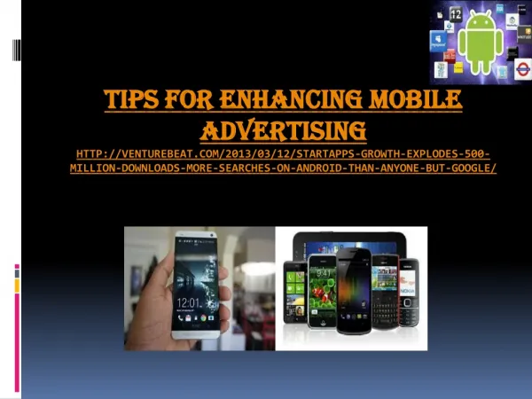 Tips for enhancing mobile advertising