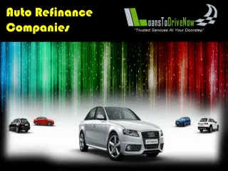 Which Are The Car Refinance Companies With Low Interest Rate - slide 1