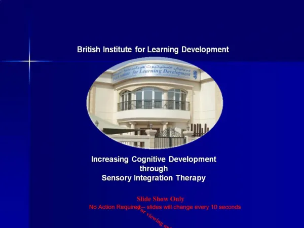 The Effectiveness of Sensory Integration Therapy on Neuro ...