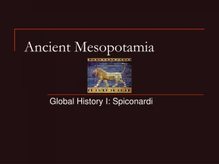 Ancient Mesopotamia - slide 1
