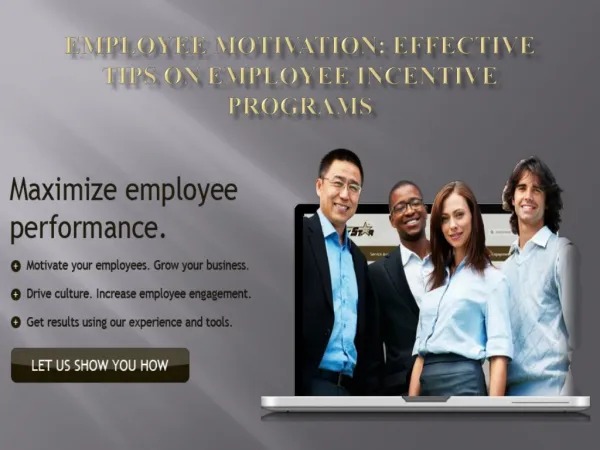 Employee Motivation Effective Tips on Employee Incentive Pro