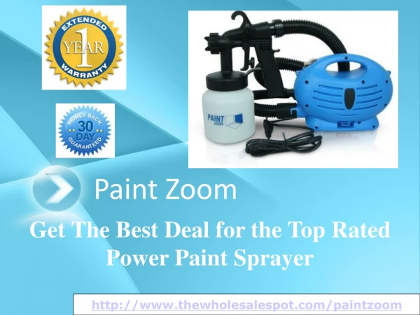 paint zoom - the trend setter in power paint sprayers