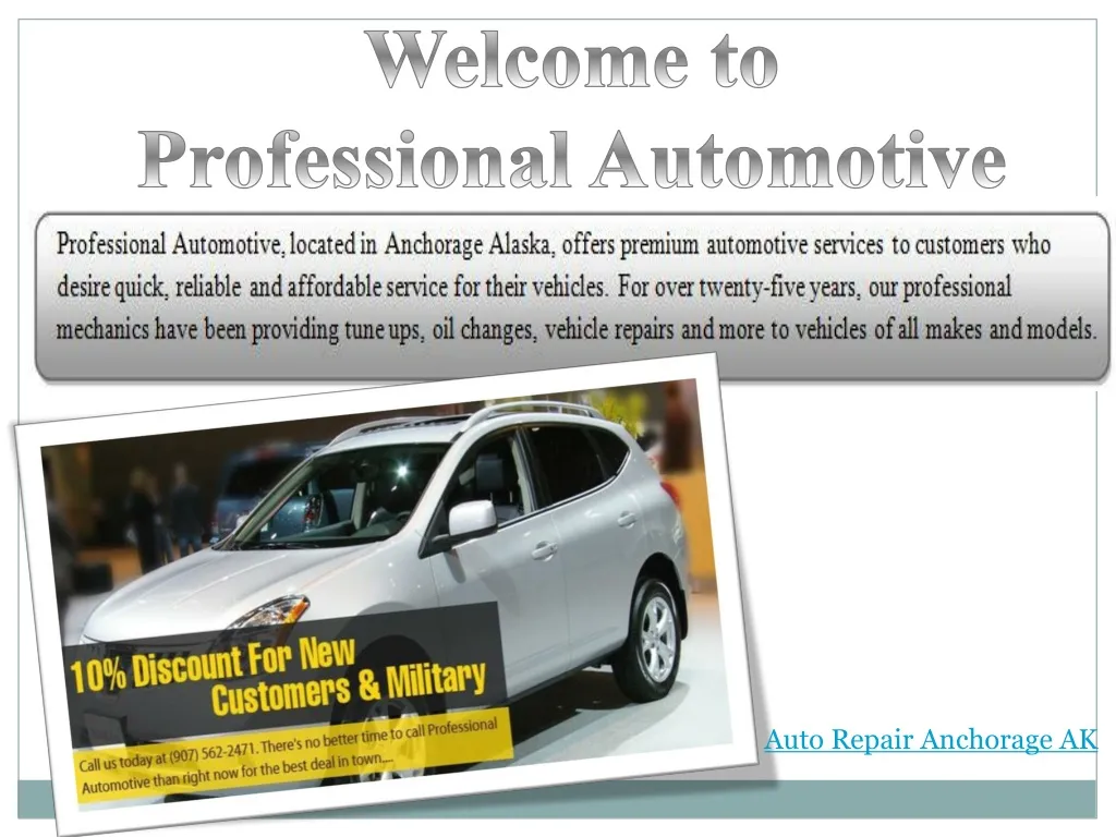 welcome to professional automotive